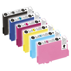 UPRINT PACK 6 CARTOUCHES COMPATIBLE EPSON T0487-REMPLACE C13T04874020