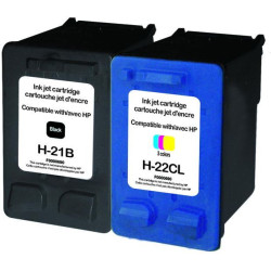 UPRINT PACK 2 CARTOUCHES REMANUFACTUREES HP 21/22XL-REMPLACE C9351AE/C
