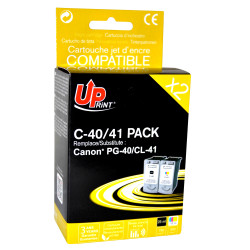 UPRINT PACK 2 CARTOUCHES REMANUFACTUREES CANON PG40/CL41-REMPLACE 0615