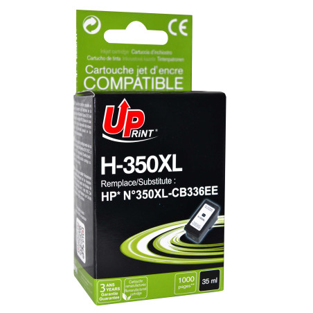 UPRINT CARTOUCHE REMANUFACTUREE HP 350XL SANS NIVEAU ENCRE-REMPLACE CB