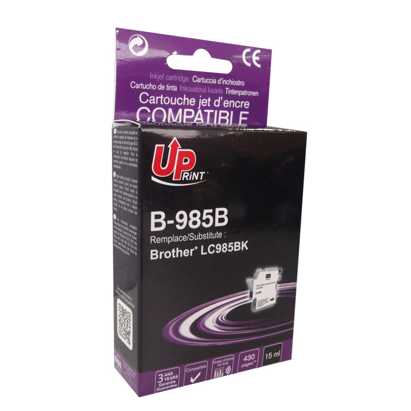 UPRINT CARTOUCHE COMPATIBLE BROTHER LC985 NOIR