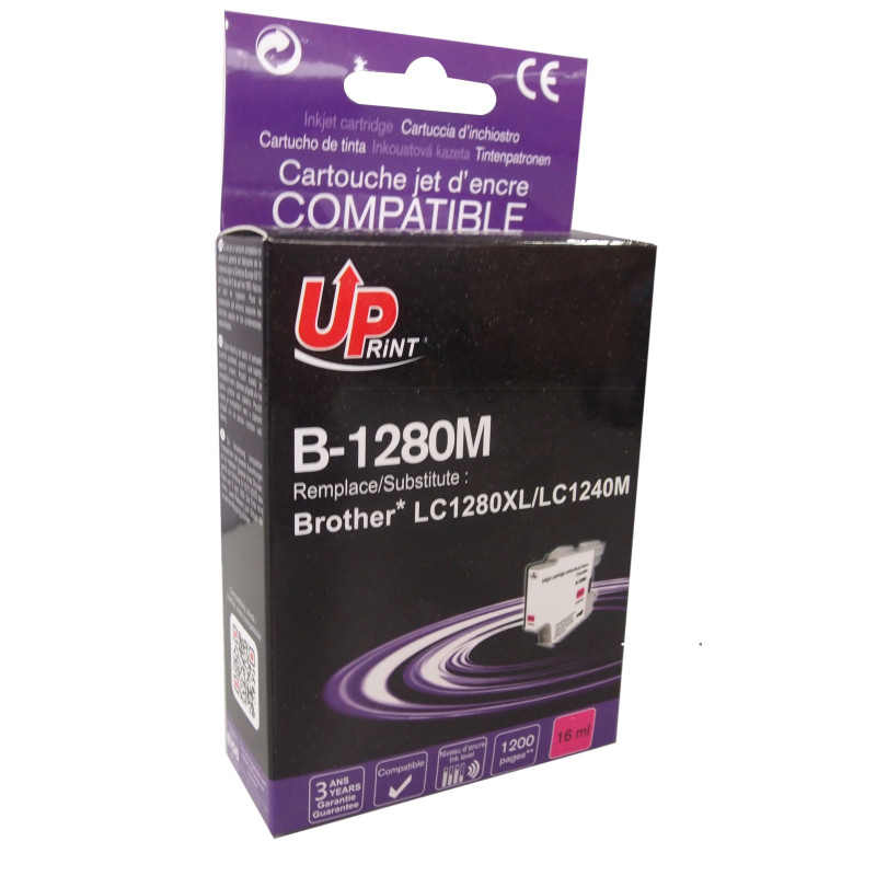 UPRINT CARTOUCHE COMPATIBLE BROTHER LC1280-REMPLACE LC1220/LC1240/LC12