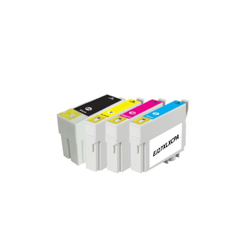 PACK 4 CARTOUCHES COMPATIBLE EPSON 27XL-REMPLACE C13T27114012/C13T271