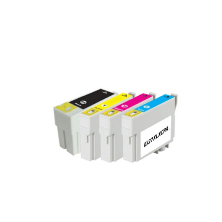 PACK 4 CARTOUCHES COMPATIBLE EPSON 27XL-REMPLACE C13T27114012/C13T271