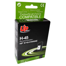 UPRINT CARTOUCHE REMANUFACTUREE HP N°45 SANS NIVEAU ENCRE-REMPLACE 51
