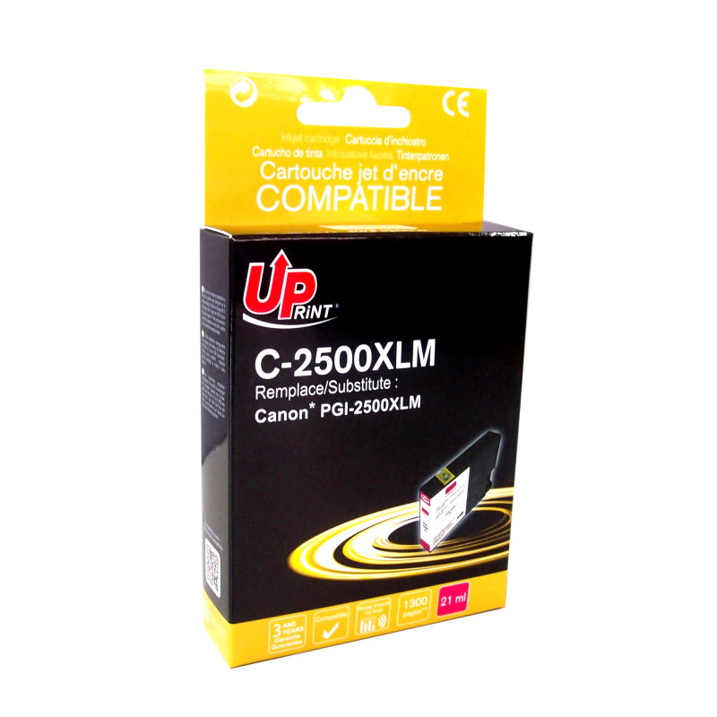 UPRINT CARTOUCHE COMPATIBLE CANON PGI2500XL-REMPLACE 9266B001 MAGENTA