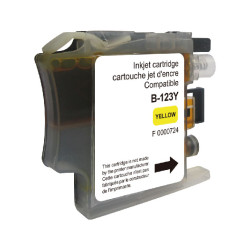 UPRINT CARTOUCHE COMPATIBLE BROTHER LC123 JAUNE