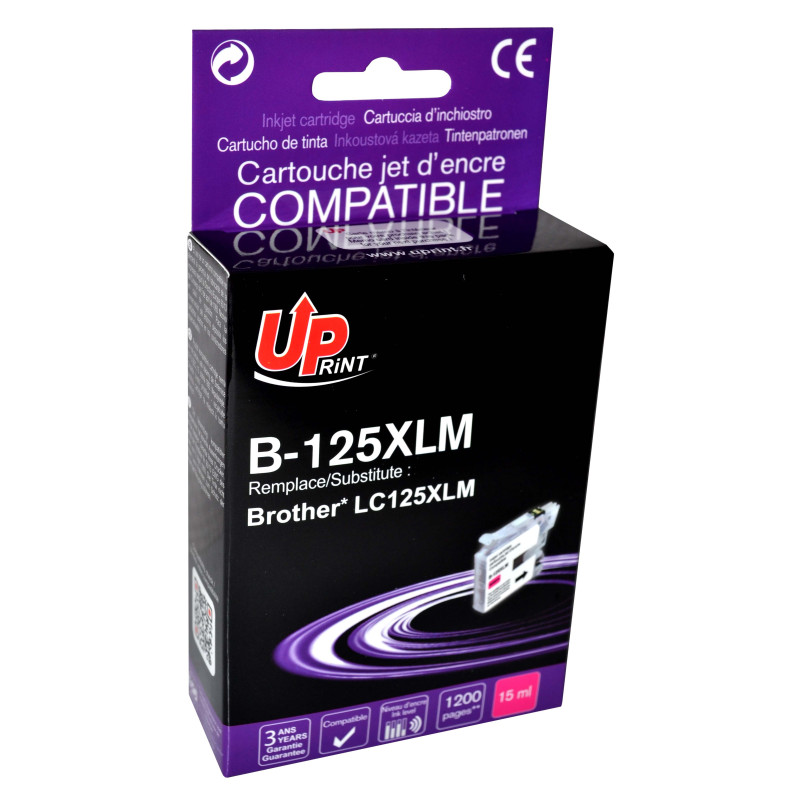 UPRINT CARTOUCHE COMPATIBLE BROTHER LC125XL MAGENTA