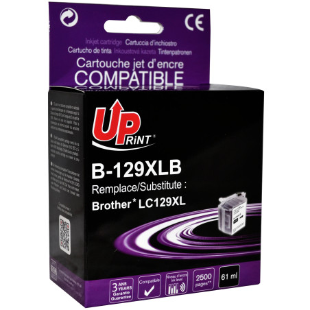 UPRINT CARTOUCHE COMPATIBLE BROTHER LC129XL NOIR