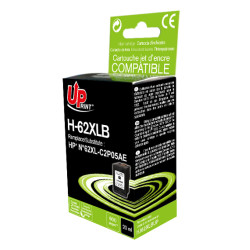 UPRINT CARTOUCHE REMANUFACTUREE HP N°62XL SANS NIVEAU ENCRE-REMPLACE