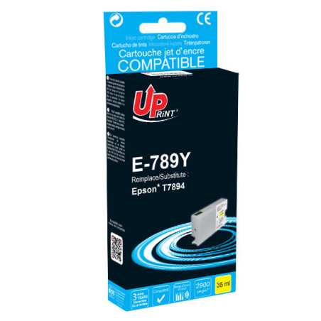 UPRINT CARTOUCHE COMPATIBLE EPSON T789XL-REMPLACE C13T789440 JAUNE