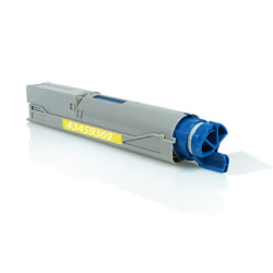 TONER COMPATIBLE OKI 3520-REMPLACE 43459369 JAUNE