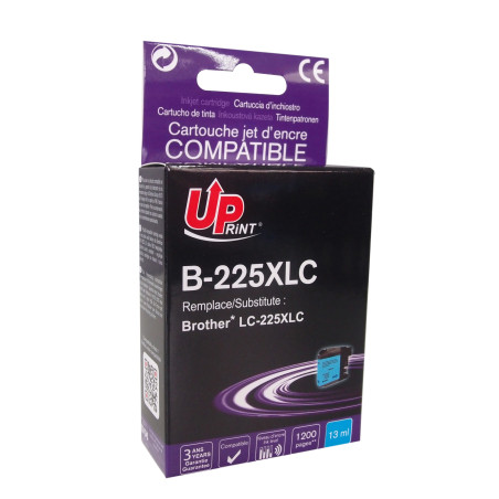 UPRINT CARTOUCHE COMPATIBLE BROTHER LC225XL CYAN