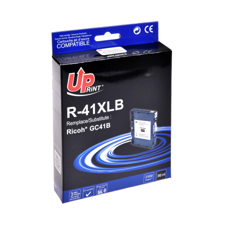 UPrint R-41XLB BK CARTOUCHE COMPATIBLE AVEC RICOH N°41 - 405761