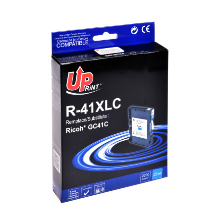 UPrint R-41XLC C CARTOUCHE COMPATIBLE AVEC RICOH N°41 - 405762