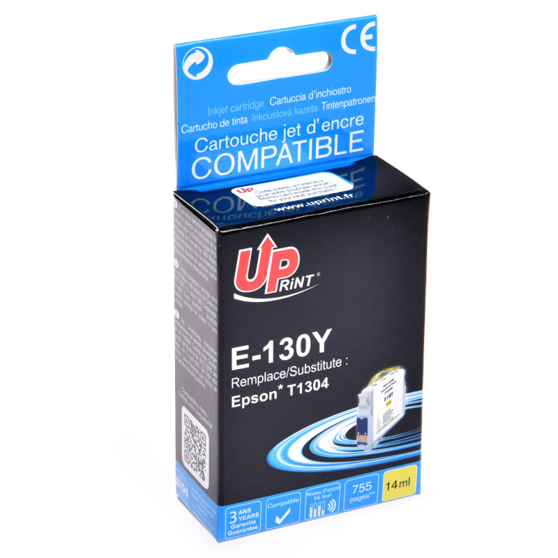 UPRINT CARTOUCHE COMPATIBLE EPSON T1304-REMPLACE C13T13044011 JAUNE