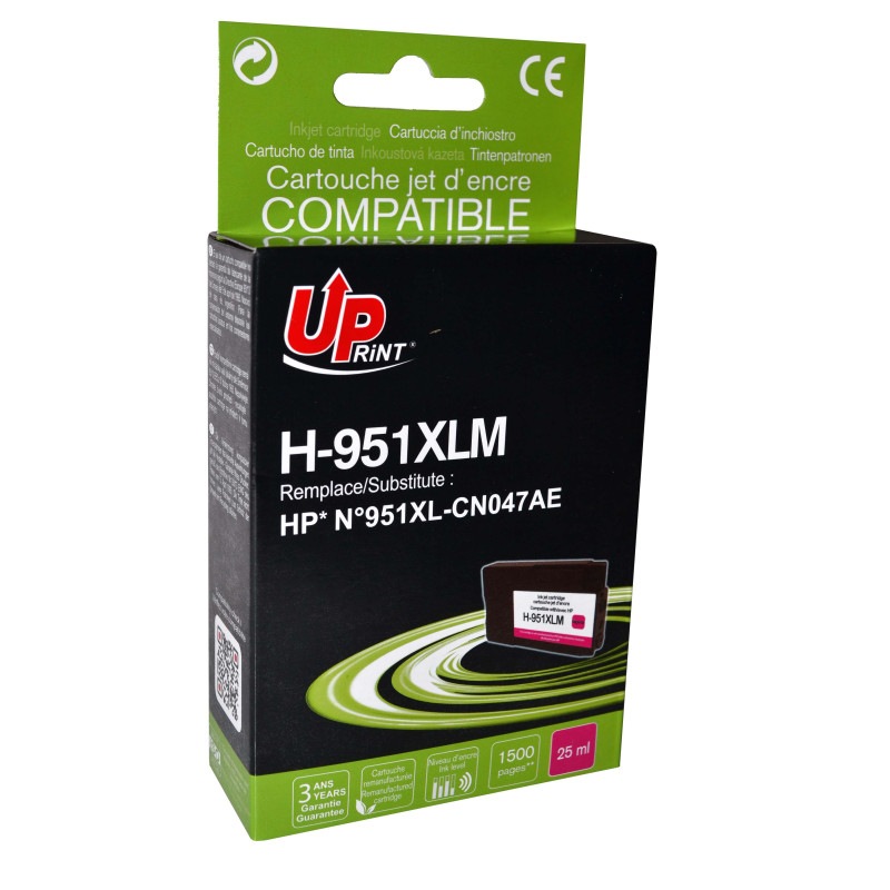 UPRINT CARTOUCHE REMANUFACTUREE HP N°951XL-REMPLACE CN047AE MAGENTA