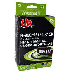 UPRINT PACK 4 CARTOUCHES REMANUFACTUREES HP 950/951XL-REMPLACE CN045/4