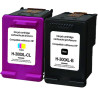 UPRINT PACK 2 CARTOUCHES REMANUFACTUREES HP 300XL-REMPLACE CC641EE/CC6