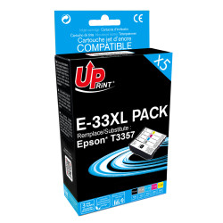UPRINT PACK 5 CARTOUCHES REMANUFACTUREES EPSON 33XL-REMPLACE C13T33574