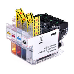 UPRINT PACK 4 CARTOUCHES COMPATIBLE BROTHER LC3213 N/C/M/J