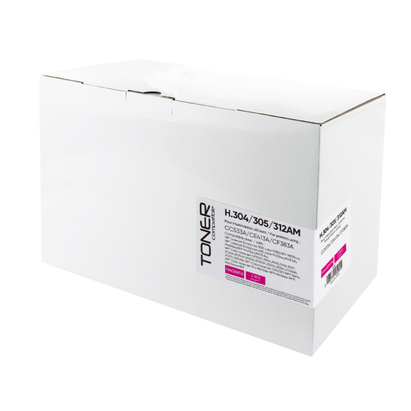 TONER COMPATIBLE HP 304A-REMPLACE CC533A/CE413A/CF383A MAGENTA