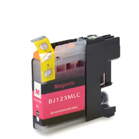 CARTOUCHE COMPATIBLE BROTHER LC123 MAGENTA