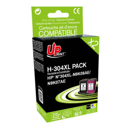 UPRINT PACK 2 CARTOUCHES REMANUFACTUREES HP 304XL-REMPLACE 3JB05AE N/C