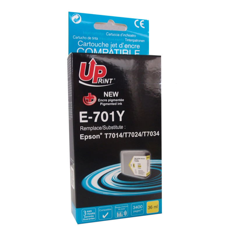 UPRINT CARTOUCHE COMPATIBLE EPSON T7014-7024-7034 JAUNE