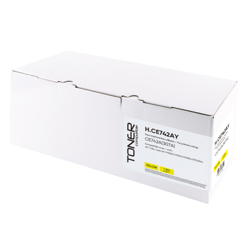 TONER REMANUFACTURE HP 307A-REMPLACE CE742A JAUNE