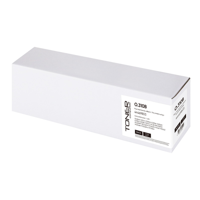 TONER COMPATIBLE OKI 310-REMPLACE 44469803 NOIR
